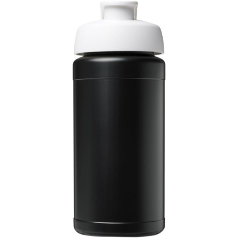 Baseline bidon o pojemności 500 ml z wieczkiem zaciskowym z materiałów z recyklingu biały Baseline bidon o pojemności 500 ml z wieczkiem zaciskowym z materiałów z recyklingu biały