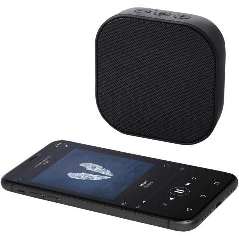 Stark głośnik Bluetooth® 2.0 o mocy 3 W z tworzyw sztucznych pochodzących z recyklingu z certyfikatem RCS czarny Stark głośnik Bluetooth® 2.0 o mocy 3 W z tworzyw sztucznych pochodzących z recyklingu z certyfikatem RCS czarny
