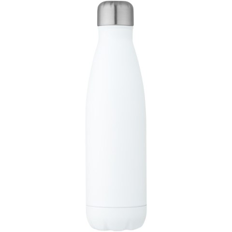 Cove butelka o pojemności 500 ml wykonana ze stali nierdzewnej z recyklingu z miedzianą izolacją próżniową posiadająca Cove butelka o pojemności 500 ml wykonana ze stali nierdzewnej z recyklingu z miedzianą izolacją próżniową posiadająca