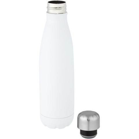 Cove butelka o pojemności 500 ml wykonana ze stali nierdzewnej z recyklingu z miedzianą izolacją próżniową posiadająca Cove butelka o pojemności 500 ml wykonana ze stali nierdzewnej z recyklingu z miedzianą izolacją próżniową posiadająca