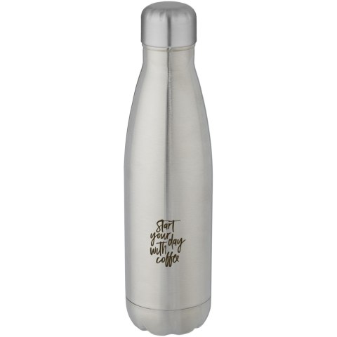 Cove butelka o pojemności 500 ml wykonana ze stali nierdzewnej z recyklingu z miedzianą izolacją próżniową posiadająca Cove butelka o pojemności 500 ml wykonana ze stali nierdzewnej z recyklingu z miedzianą izolacją próżniową posiadająca