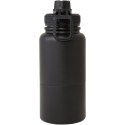 Dupeca izolowany bidon na wodę o pojemności 840 ml wykonany ze stali nierdzewnej z certyfikatem RCS czarny Dupeca izolowany bidon na wodę o pojemności 840 ml wykonany ze stali nierdzewnej z certyfikatem RCS czarny