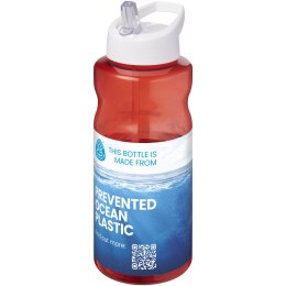 H2O Active® Eco Big Base bidon o pojemności 1 litra z wieczkiem z dzióbkiem czerwony, biały (21017921)