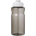 H2O Active® Eco Big Base bidon z wieczkiem zaciskowym o pojemności 1 litra ciemnografitowy, biały (21017893)