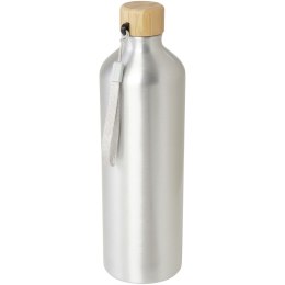 Malpeza butelka na wodę o pojemności 1000 ml wykonana z aluminium pochodzącego z recyklingu z certyfikatem RCS srebrny (10079681