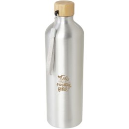 Malpeza butelka na wodę o pojemności 1000 ml wykonana z aluminium pochodzącego z recyklingu z certyfikatem RCS srebrny (10079681