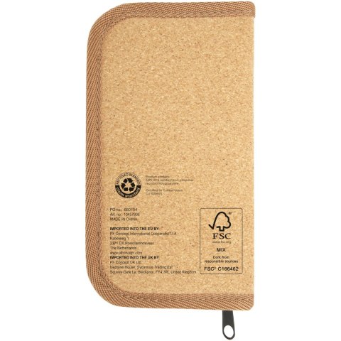 Spike 24-częściowy zestaw narzędzi z tworzyw sztucznych pochodzących z recyklingu z certyfikatem RCS z korkowym etui p Spike 24-częściowy zestaw narzędzi z tworzyw sztucznych pochodzących z recyklingu z certyfikatem RCS z korkowym etui p