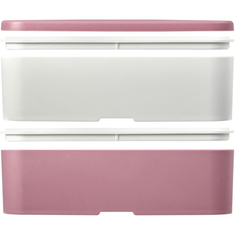 MIYO Renew dwuczęściowy lunchbox różowy, kość słoniowa MIYO Renew dwuczęściowy lunchbox różowy, kość słoniowa