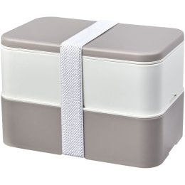 MIYO Renew dwuczęściowy lunchbox szary kamienny, kość słoniowa