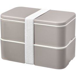 MIYO Renew dwuczęściowy lunchbox szary kamienny, szary kamienny, biały
