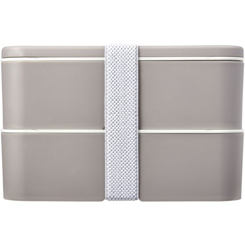 MIYO Renew dwuczęściowy lunchbox szary kamienny, szary kamienny, biały MIYO Renew dwuczęściowy lunchbox szary kamienny, szary kamienny, biały