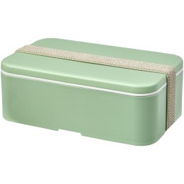 MIYO Renew jednoczęściowy lunchbox zielony butelkowy, szary kamienny