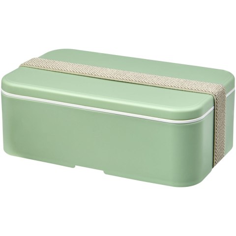 MIYO Renew jednoczęściowy lunchbox zielony butelkowy, szary kamienny MIYO Renew jednoczęściowy lunchbox zielony butelkowy, szary kamienny