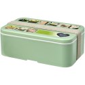 MIYO Renew jednoczęściowy lunchbox zielony butelkowy, szary kamienny