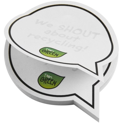 Sticky-Mate® karteczki samoprzylepne z materiałów z recyklingu w kształcie chmurek na tekst biały Sticky-Mate® karteczki samoprzylepne z materiałów z recyklingu w kształcie chmurek na tekst biały