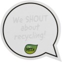 Sticky-Mate® karteczki samoprzylepne z materiałów z recyklingu w kształcie chmurek na tekst biały