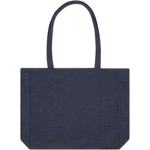 Weekender torba na zakupy z materiału z recyklingu o gramaturze 400 g/m² granatowy Weekender torba na zakupy z materiału z recyklingu o gramaturze 400 g/m² granatowy