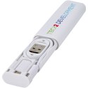 Whiz modułowy kabel do ładowania z tworzyw sztucznych pochodzących z recyklingu biały