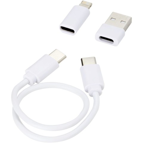 Whiz modułowy kabel do ładowania z tworzyw sztucznych pochodzących z recyklingu biały Whiz modułowy kabel do ładowania z tworzyw sztucznych pochodzących z recyklingu biały