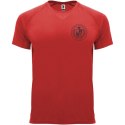 Bahrain sportowa koszulka męska z krótkim rękawem czerwony (R04074I1)