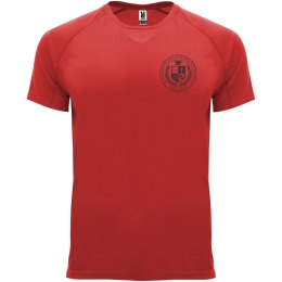 Bahrain sportowa koszulka męska z krótkim rękawem czerwony (R04074I1)