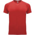 Bahrain sportowa koszulka męska z krótkim rękawem czerwony (R04074I2)