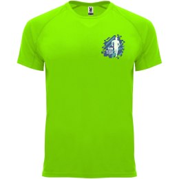 Bahrain sportowa koszulka męska z krótkim rękawem fluor green (R04075B3)