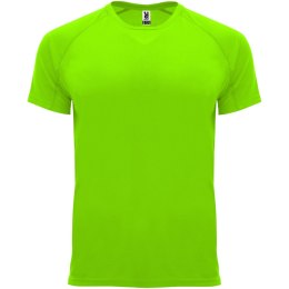 Bahrain sportowa koszulka męska z krótkim rękawem fluor green (R04075B6)