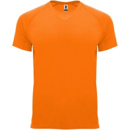 Bahrain sportowa koszulka męska z krótkim rękawem fluor orange (R04073L2)