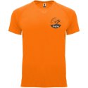 Bahrain sportowa koszulka męska z krótkim rękawem fluor orange (R04073L5)
