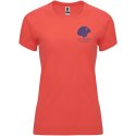 Bahrain sportowa koszulka damska z krótkim rękawem fluor coral (R04082K1)