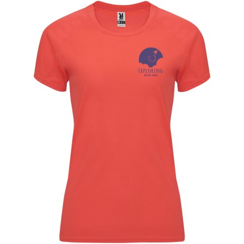 Bahrain sportowa koszulka damska z krótkim rękawem fluor coral Bahrain sportowa koszulka damska z krótkim rękawem fluor coral