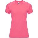 Bahrain sportowa koszulka damska z krótkim rękawem fluor lady pink (R04084Q3)