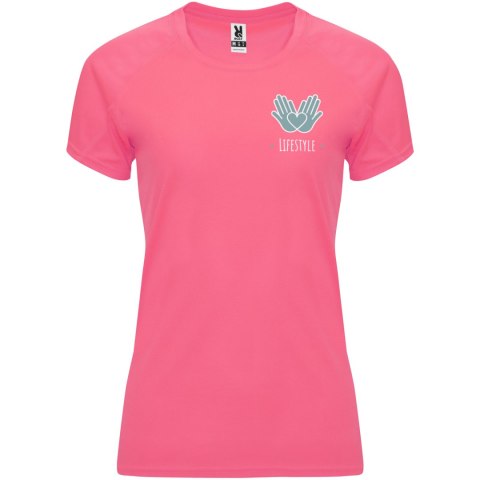 Bahrain sportowa koszulka damska z krótkim rękawem fluor lady pink Bahrain sportowa koszulka damska z krótkim rękawem fluor lady pink
