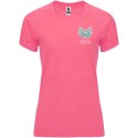Bahrain sportowa koszulka damska z krótkim rękawem fluor lady pink (R04084Q4)
