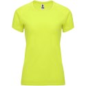 Bahrain sportowa koszulka damska z krótkim rękawem fluor yellow (R04081C1)