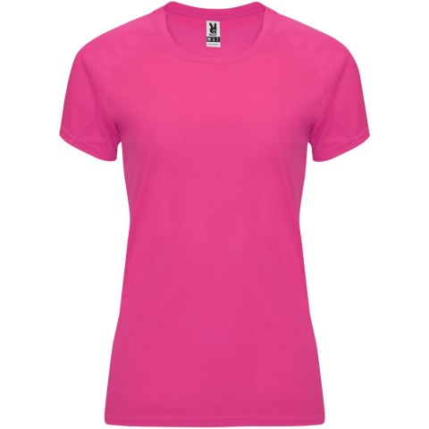 Bahrain sportowa koszulka damska z krótkim rękawem pink fluor (R04084P2)