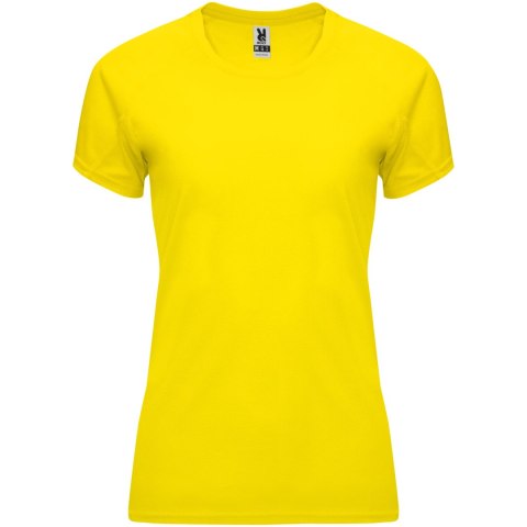 Bahrain sportowa koszulka damska z krótkim rękawem żółty (R04081B5)