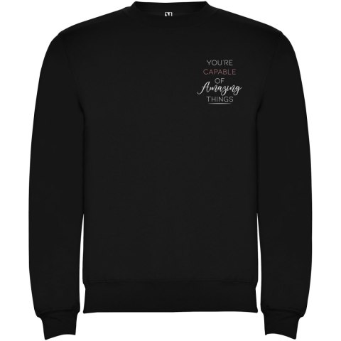 Batian ECO bluza unisex z okrągłym dekoltem czarny Batian ECO bluza unisex z okrągłym dekoltem czarny