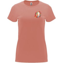 Capri koszulka damska z krótkim rękawem clay orange
