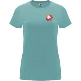 Capri koszulka damska z krótkim rękawem dusty blue (R66831M3)