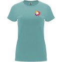 Capri koszulka damska z krótkim rękawem dusty blue (R66831M4)