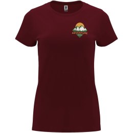 Capri koszulka damska z krótkim rękawem garnet (R66832P3)