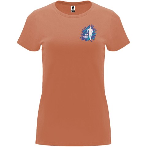 Capri koszulka damska z krótkim rękawem greek orange Capri koszulka damska z krótkim rękawem greek orange