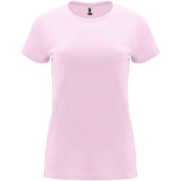 Capri koszulka damska z krótkim rękawem jasnoróżowy (R66834O2)