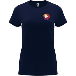 Capri koszulka damska z krótkim rękawem navy blue