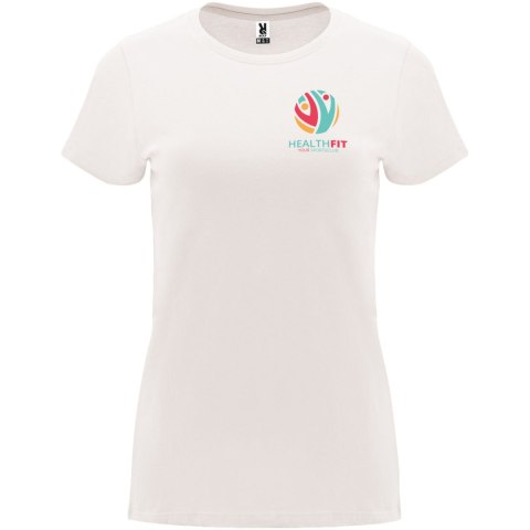 Capri koszulka damska z krótkim rękawem vintage white Capri koszulka damska z krótkim rękawem vintage white
