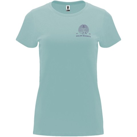 Capri koszulka damska z krótkim rękawem washed blue (R66831P1)