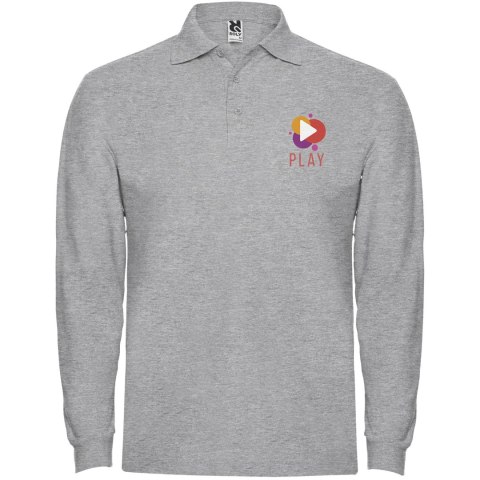 Estrella koszulka męska polo z długim rękawem marl grey Estrella koszulka męska polo z długim rękawem marl grey