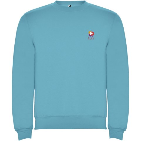 Ulan bluza unisex z zamkiem błyskawicznym na całej długości turkusowy